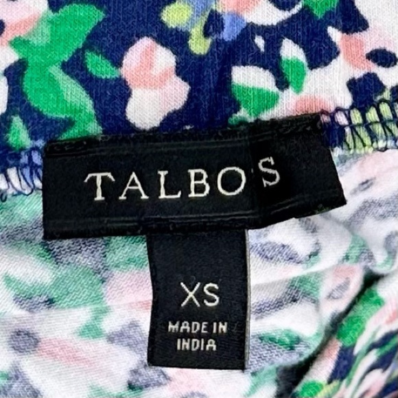 Talbots Green and White Ruffled High Low Maxi Skirt Size XS - Picture 9 of 12